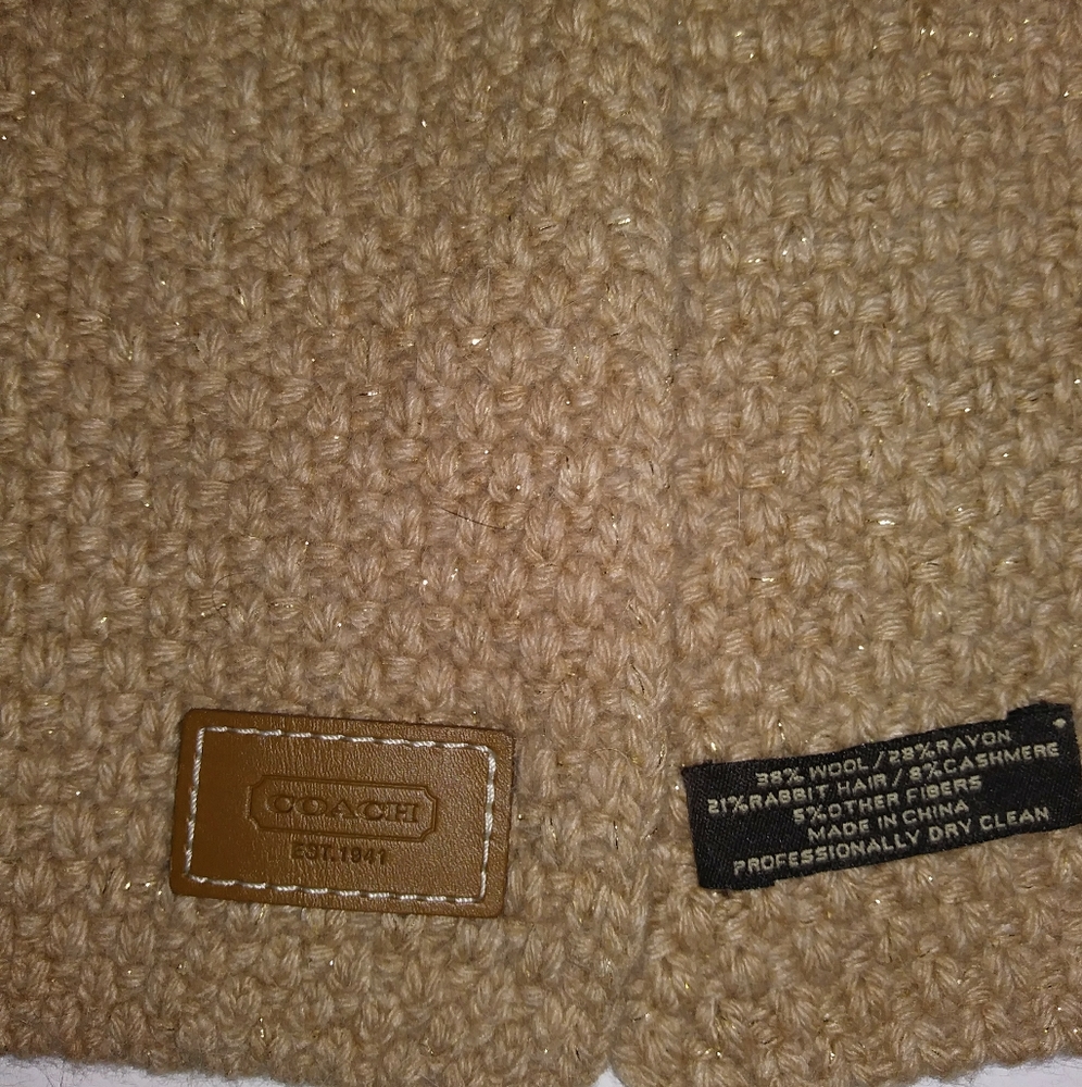 Coach cashmere scarf
